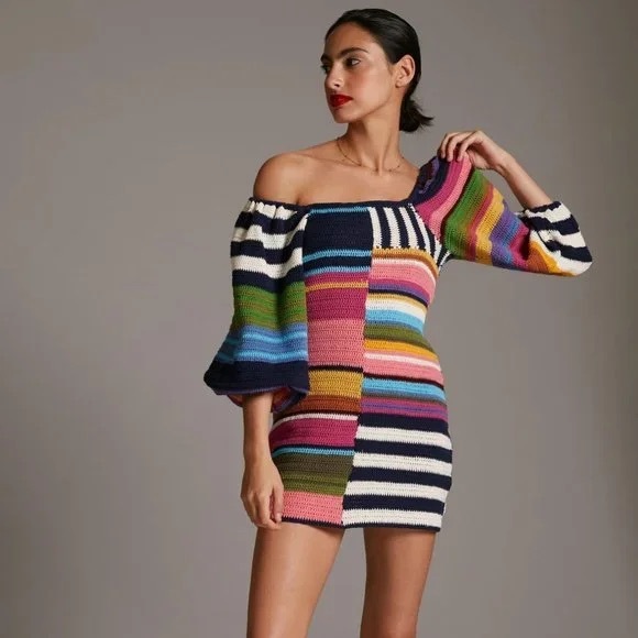 Farm Rio Crochet Mini Dress - Picture 5 of 6